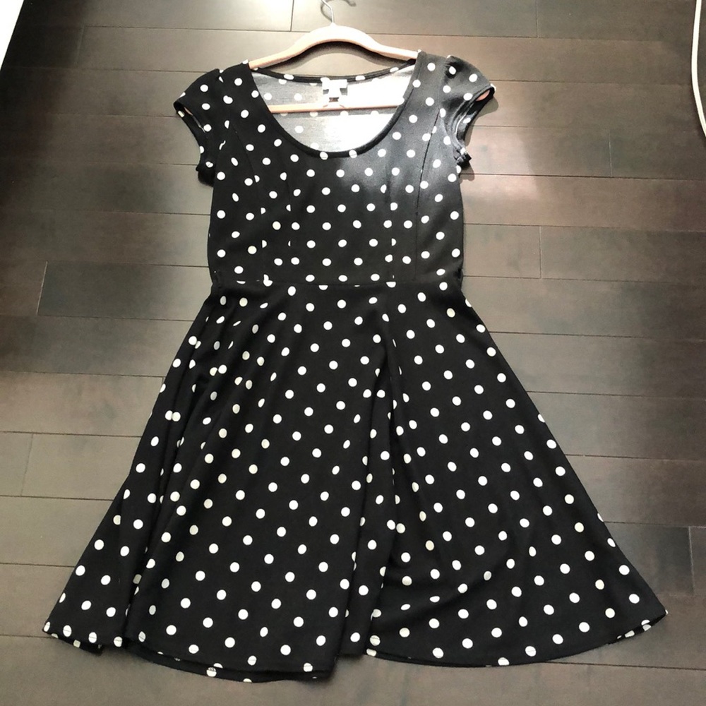 Polka Dot 🖤 A Line Dress